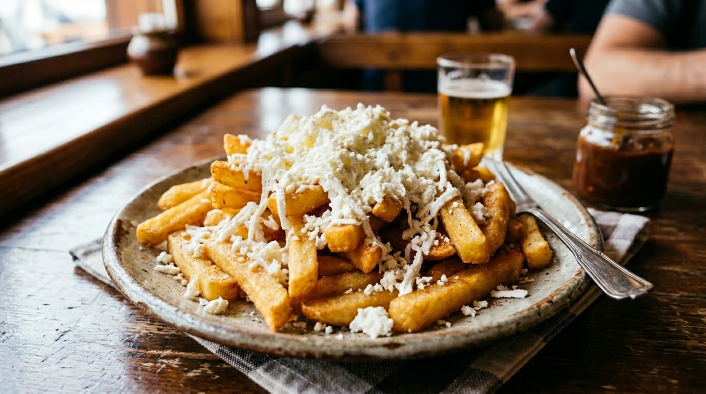 Fries with Snowing Cheese